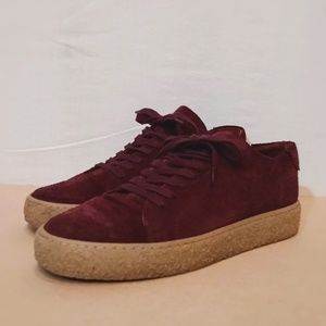 Red Suede Shoes by the Garment Project
